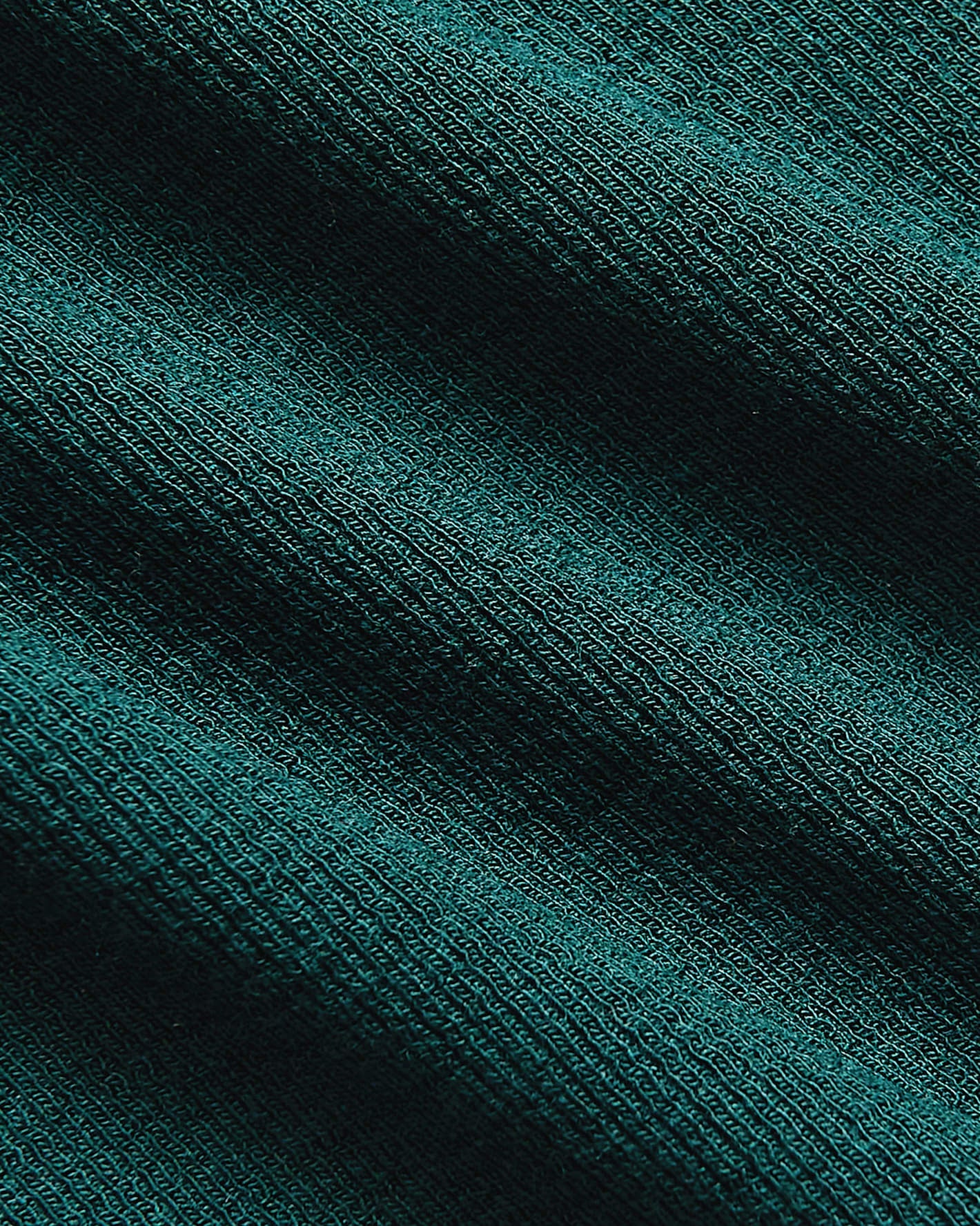 Womens Deep Emerald Ribbed High Neck Tank