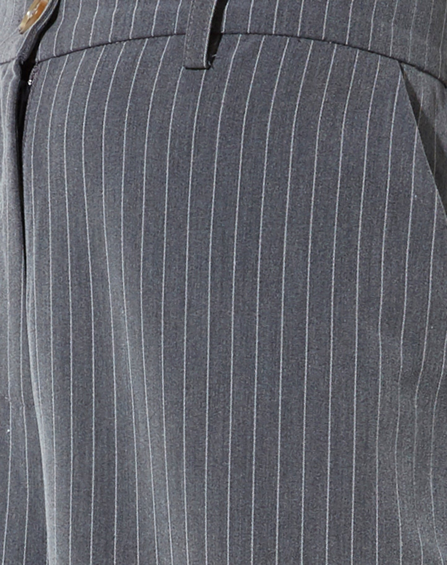 Abba Cargo Trouser in Pinstripe Grey