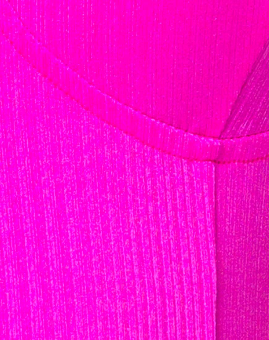 Atel Dress in Nylon Spandex Magenta