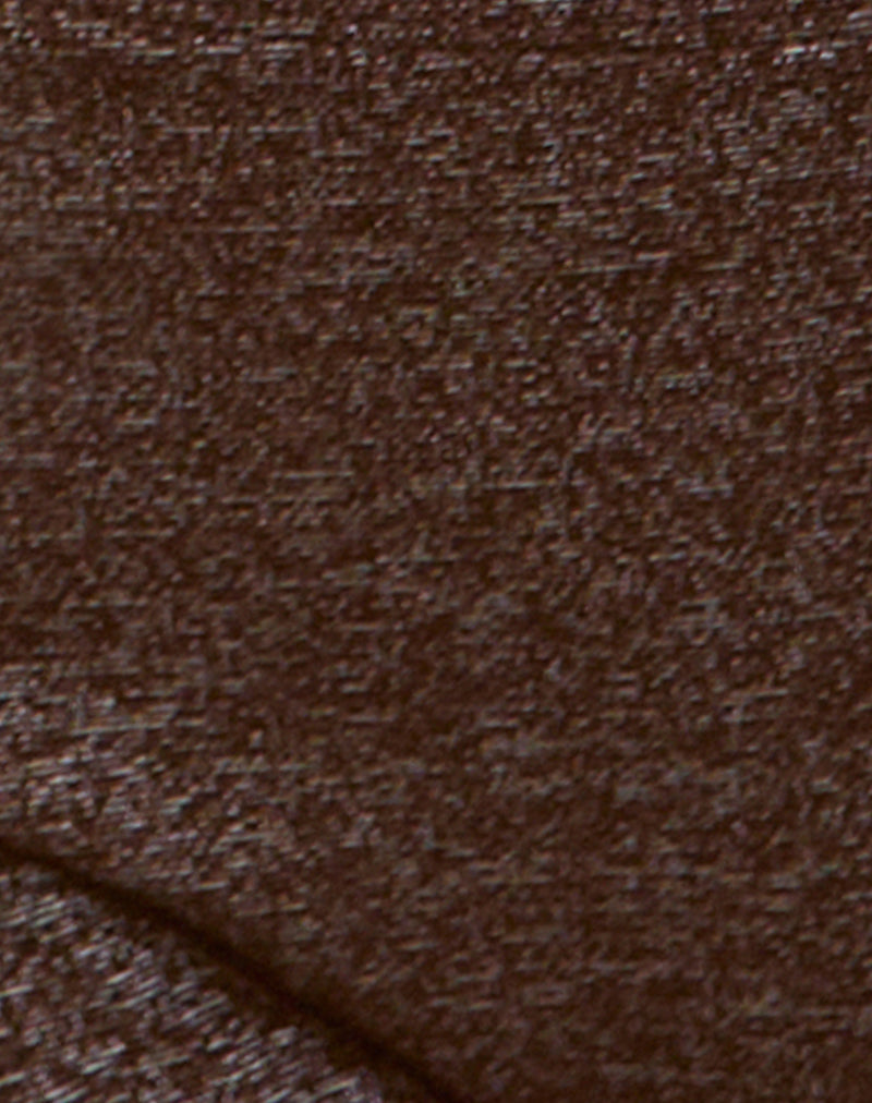 Avi Swim Short in Shimmer Brown with Side Spiral