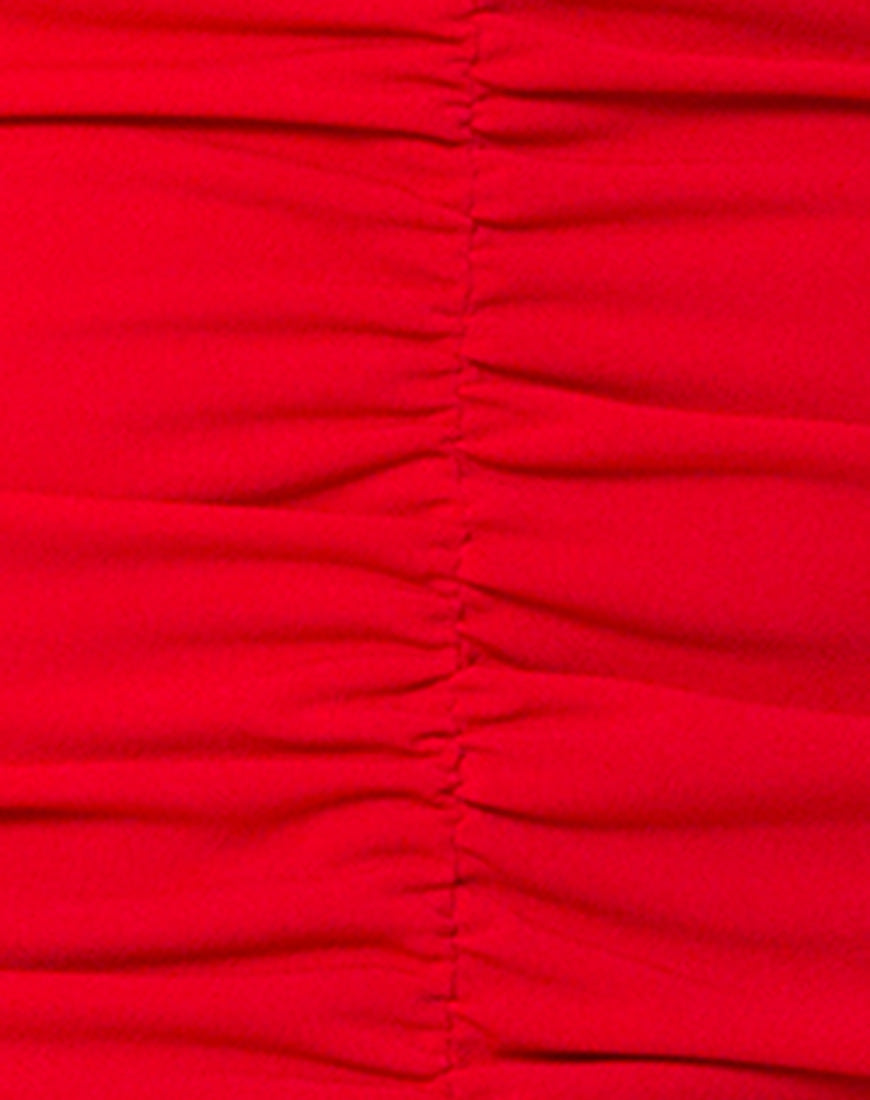 Azalea Off The Shoulder Dress in Red