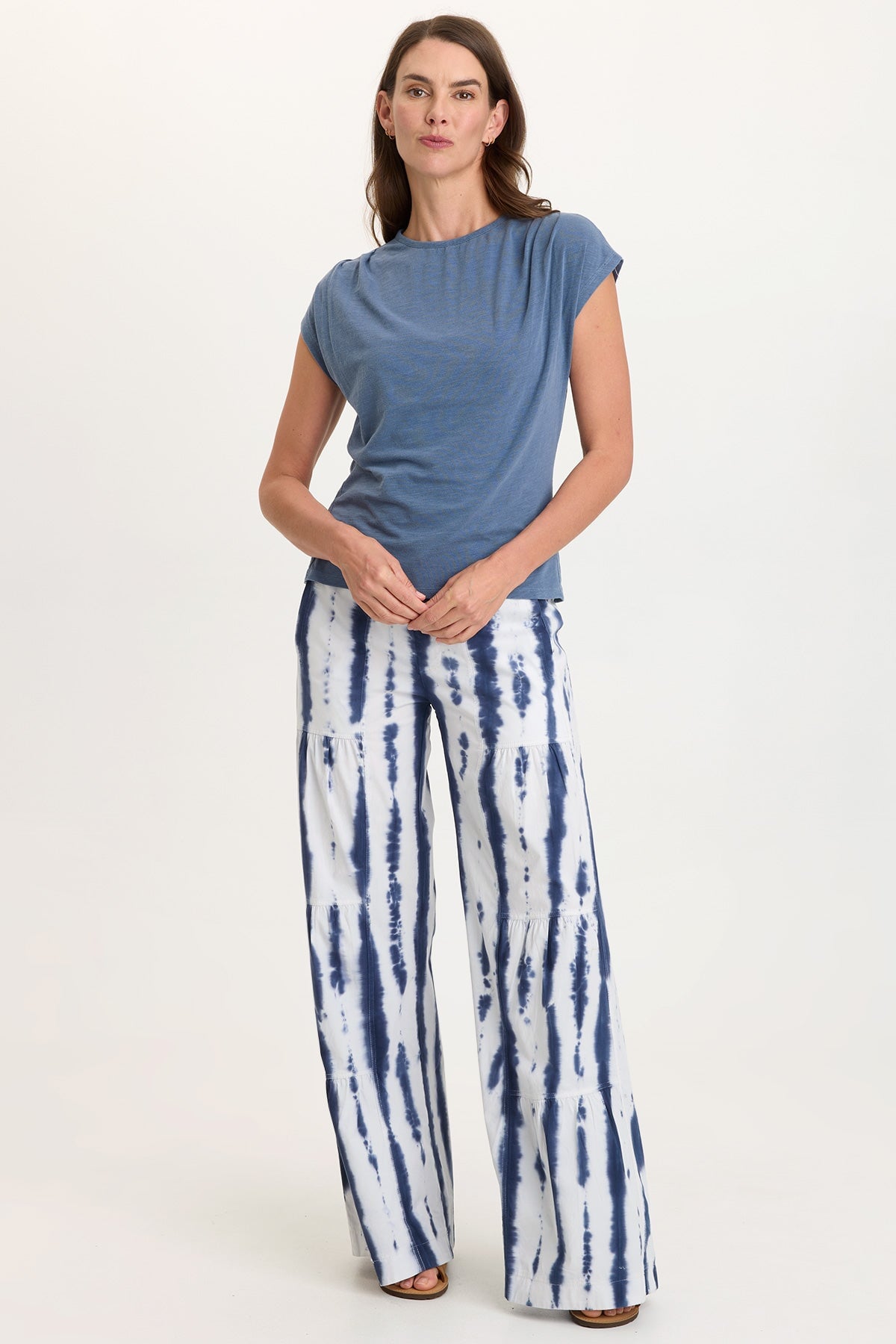 Arwen Soft Jersey Mock Neck Tee