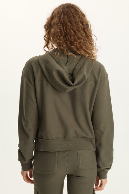 Balfore Twill Knit Hooded Bomber