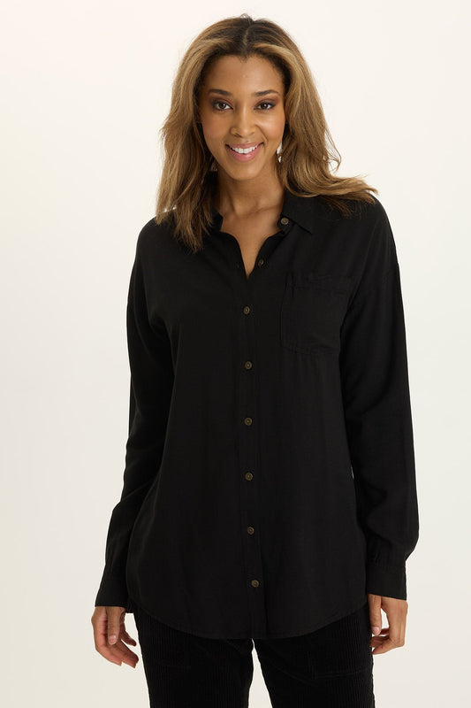 Dusten Lightweight Oversize Button-Up