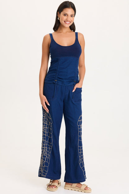 Fife Adjustable Cord Twill/Jersey Tank