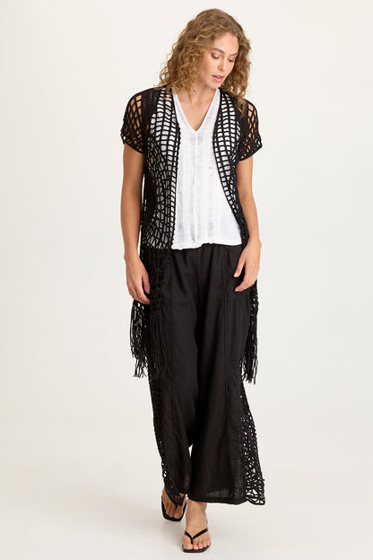 Calix Crochet Fringe Cover-Up