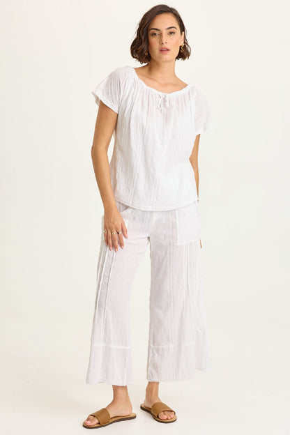 Doyen Textured Gauze Crop