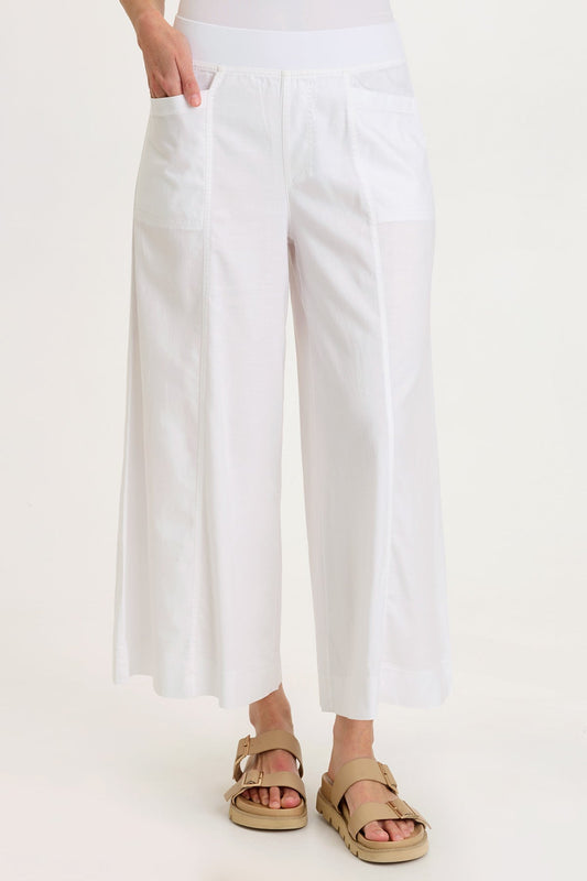 Shaun Twill Wide-Leg Crop