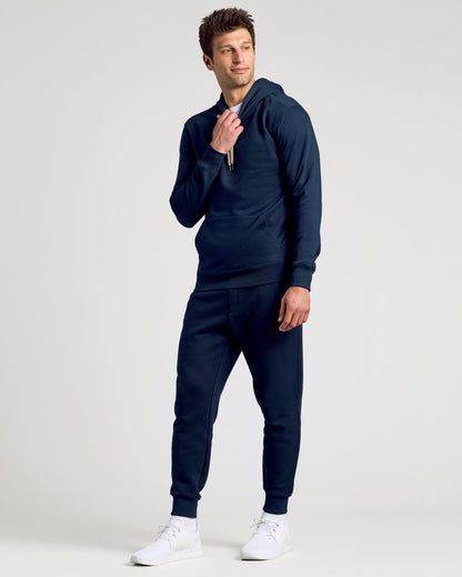 Navy Pullover Fleece Hoodie & Jogger 2-Pack