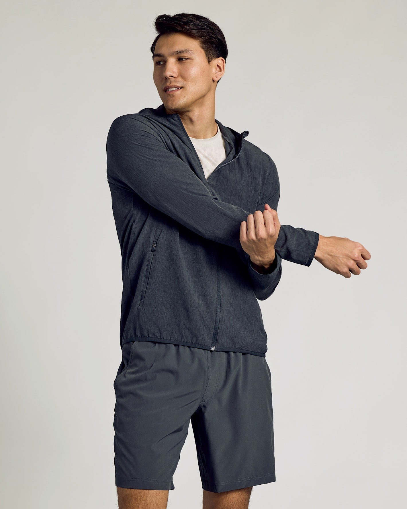 Charcoal Heather Gray Active Shell Jacket