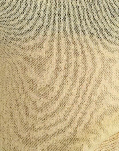 Aika Long Sleeve Top in Sheer Knit Lemon