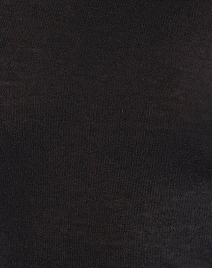 Aldiana Long Sleeve Asymmetric Maxi Dress in Sheer Knit Black