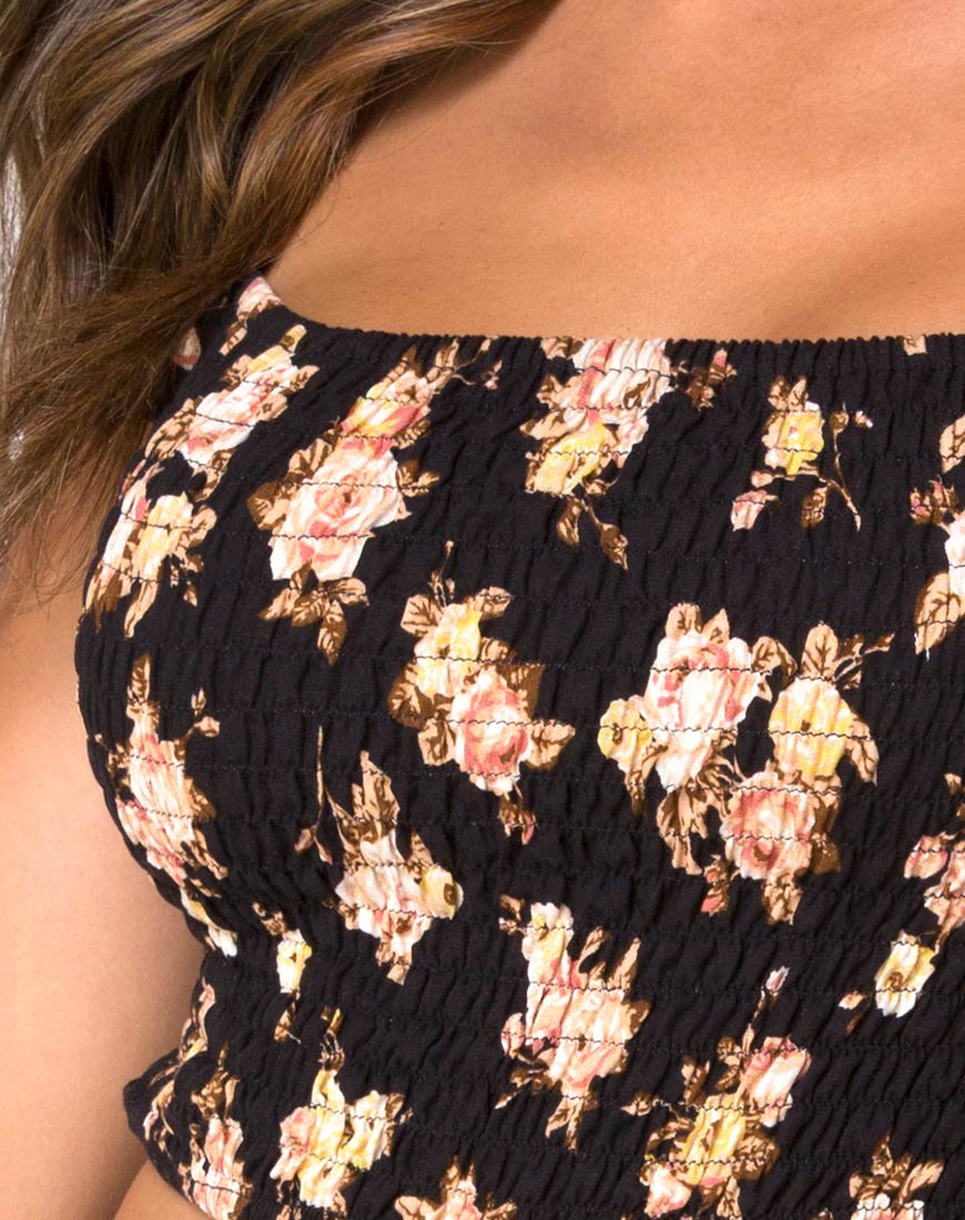 Alya Crop Top in Antique Rose