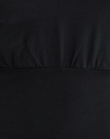 Amarata Batwing Top in Rayon Jersey Black