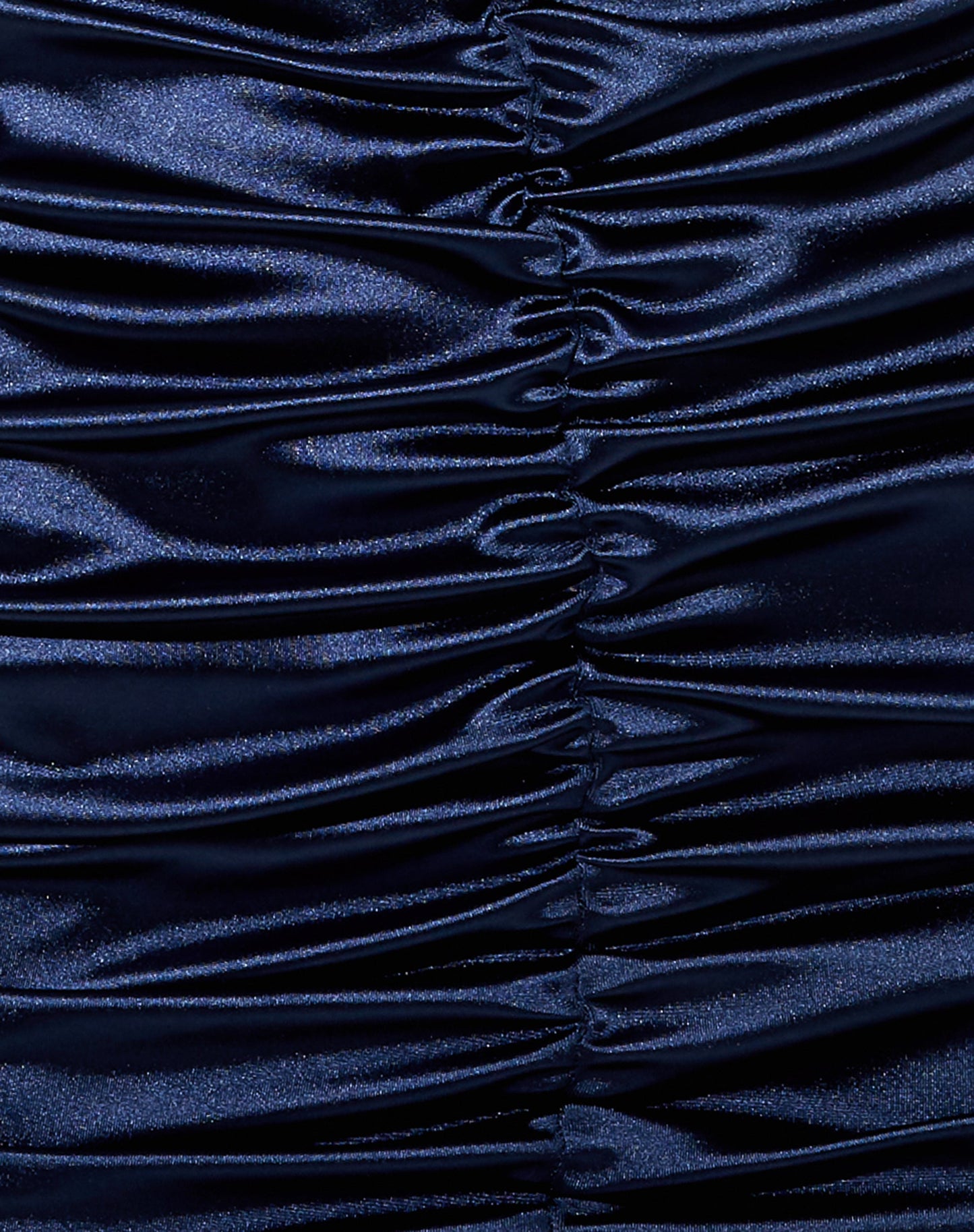 Amilia Mini Dress in Satin Spandex Inky Blue
