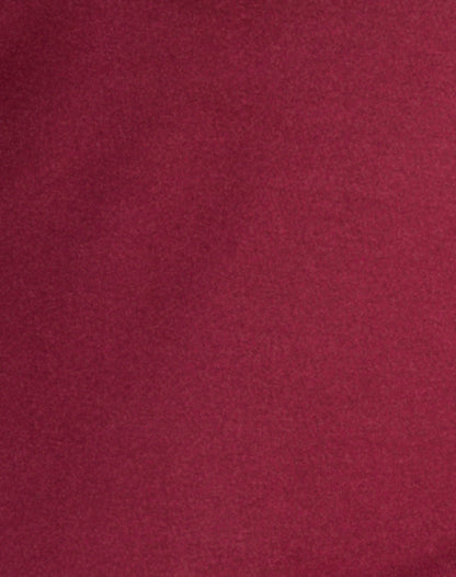 Arika Asymmetric Cut Out Top in Cupro Burgundy