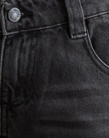 Bell Bottom Low Rise Flare Jeans in Vintage Black