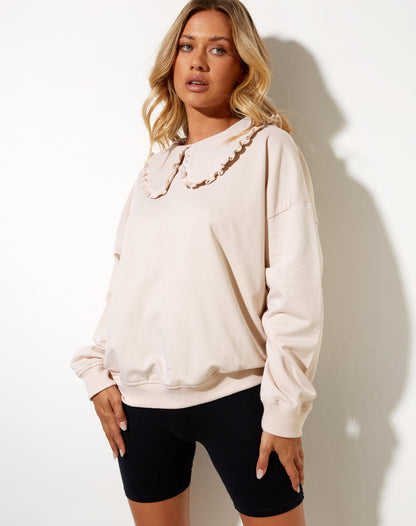 Brie Sweatshirt in Stone
