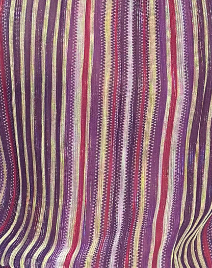 Brienne Top in Shimmer Plisse Purple Pink
