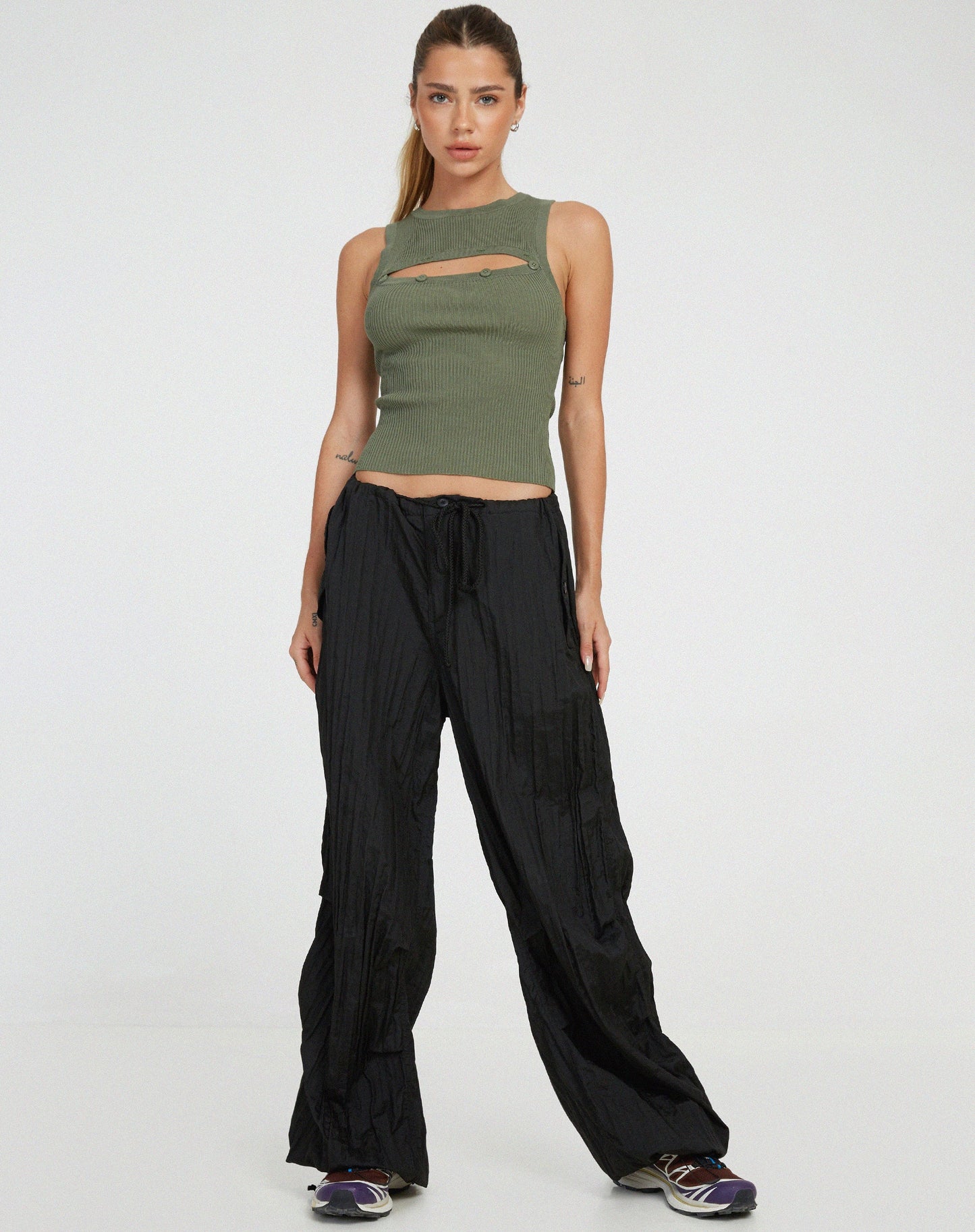 Caena Top in Khaki