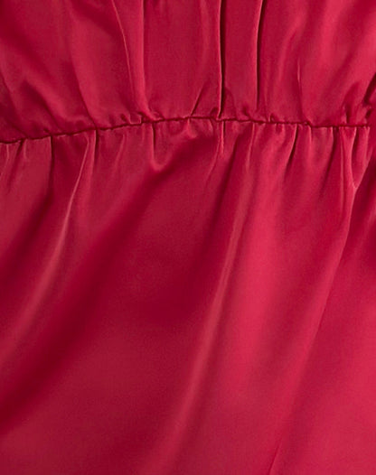 Camden Longline Cami Top in Satin Red