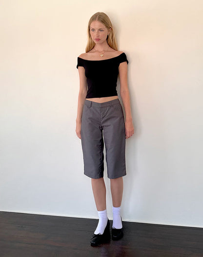 Cania Top in Black Lycra