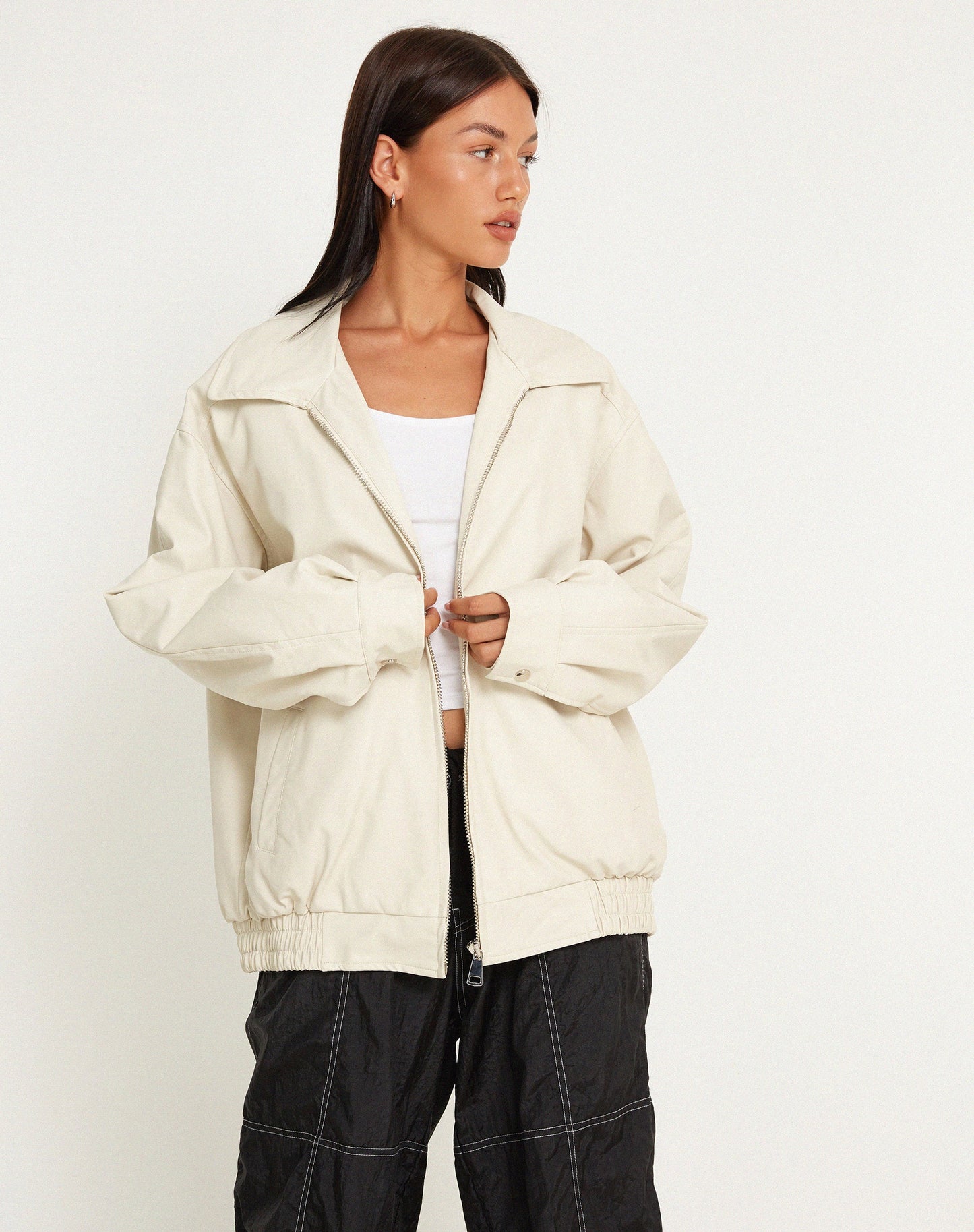 Cavita Jacket in PU Cream