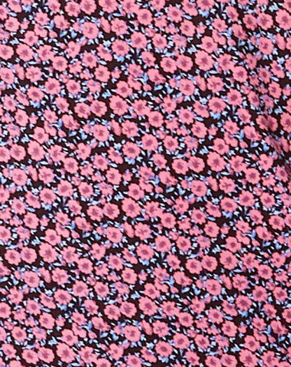 Cello Midi Dress in Floral Fun Pink