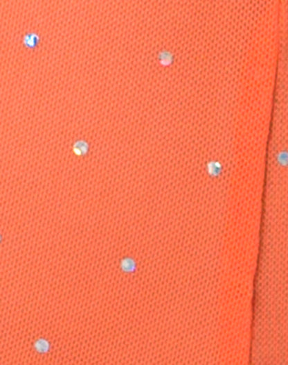 Bike Short in Crystal Net Orange