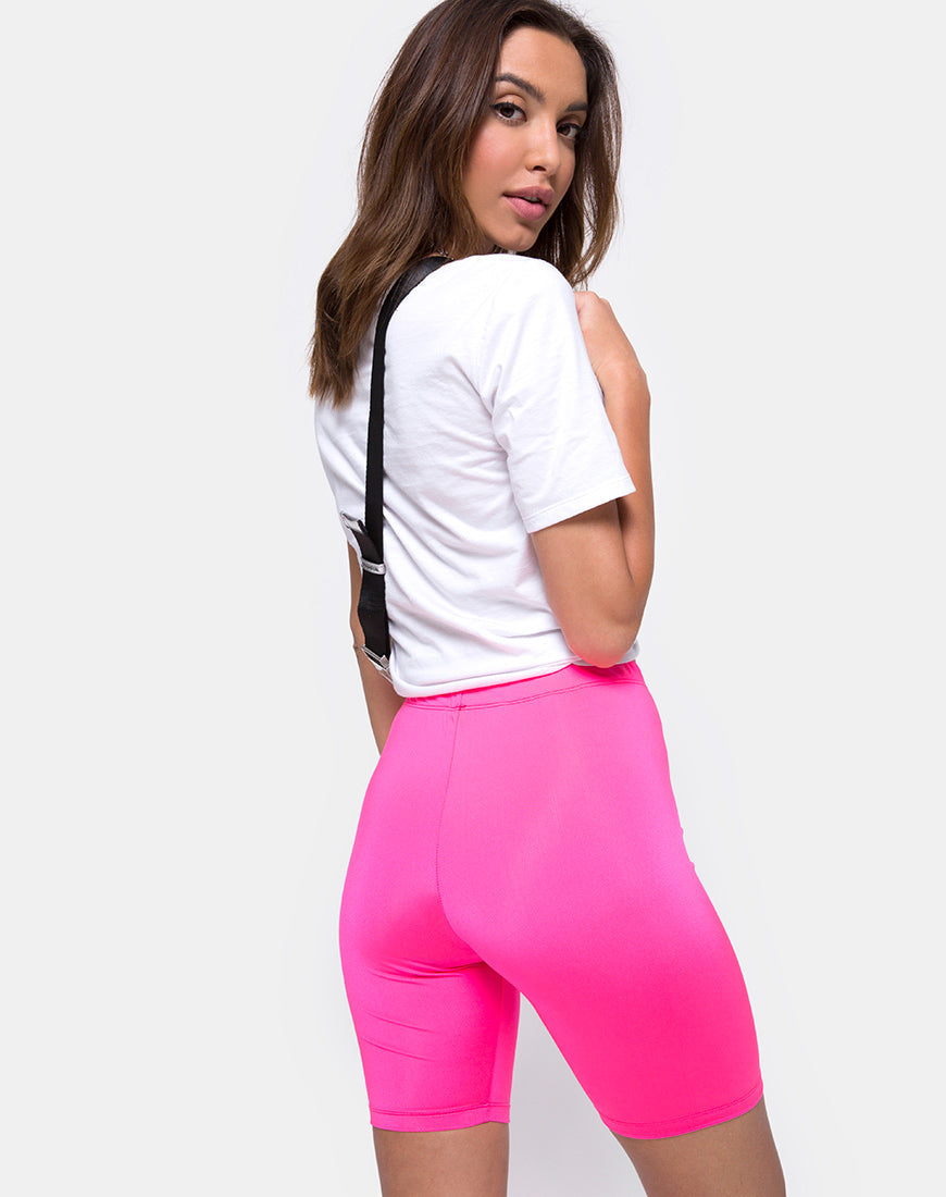 Bike Short in Nylon Pink