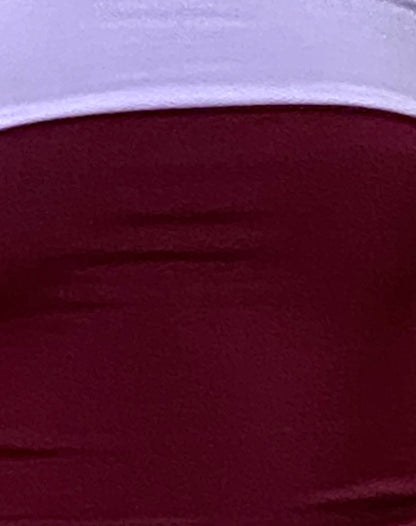 Brylee Bandeau Crop Top in Wine Lilac