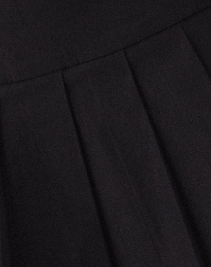 Casini Pleated Micro Skirt in Tailoring Black