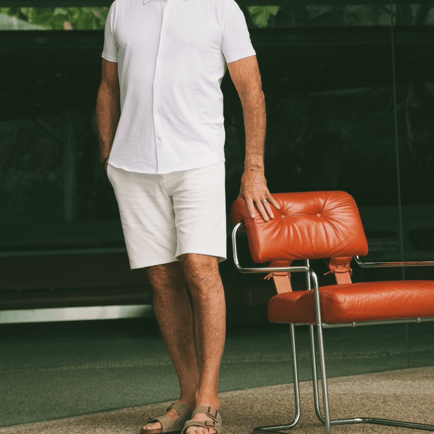 Ivory Neutral Chino Shorts