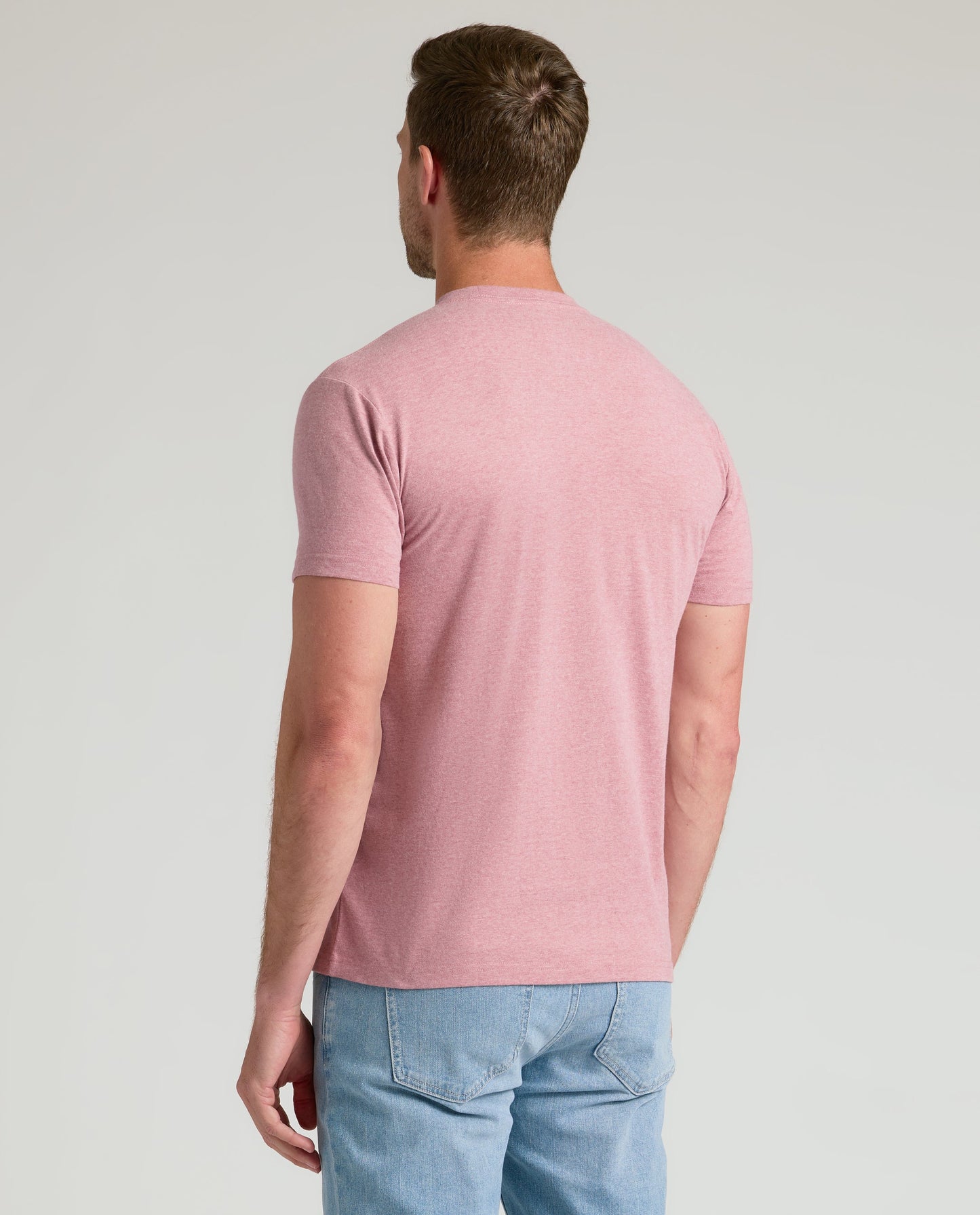 Light Heather Boysenberry Classic Crew Neck