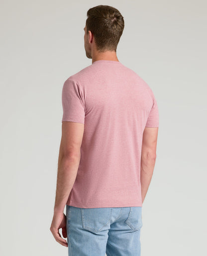 Light Heather Boysenberry Classic Crew Neck