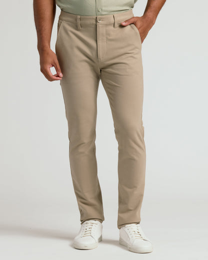 Black & Khaki Slim Chino Pants 2-Pack