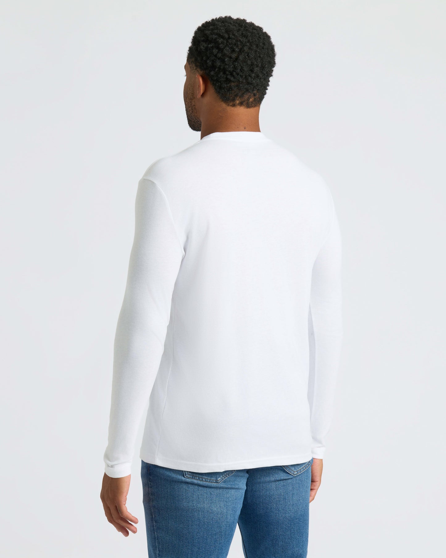 White Classic Long Sleeve Crew Neck 10-Pack
